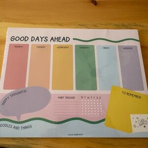 Weekly Planner Pad - Multicolor